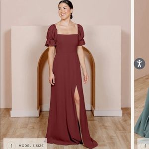 Revelry Bridesmaid dress. Cabernet 952